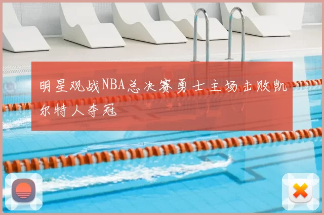 明星观战NBA总决赛勇士主场击败凯尔特人夺冠
