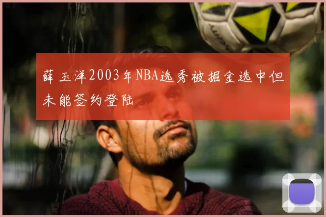 薛玉洋2003年NBA选秀被掘金选中但未能签约登陆